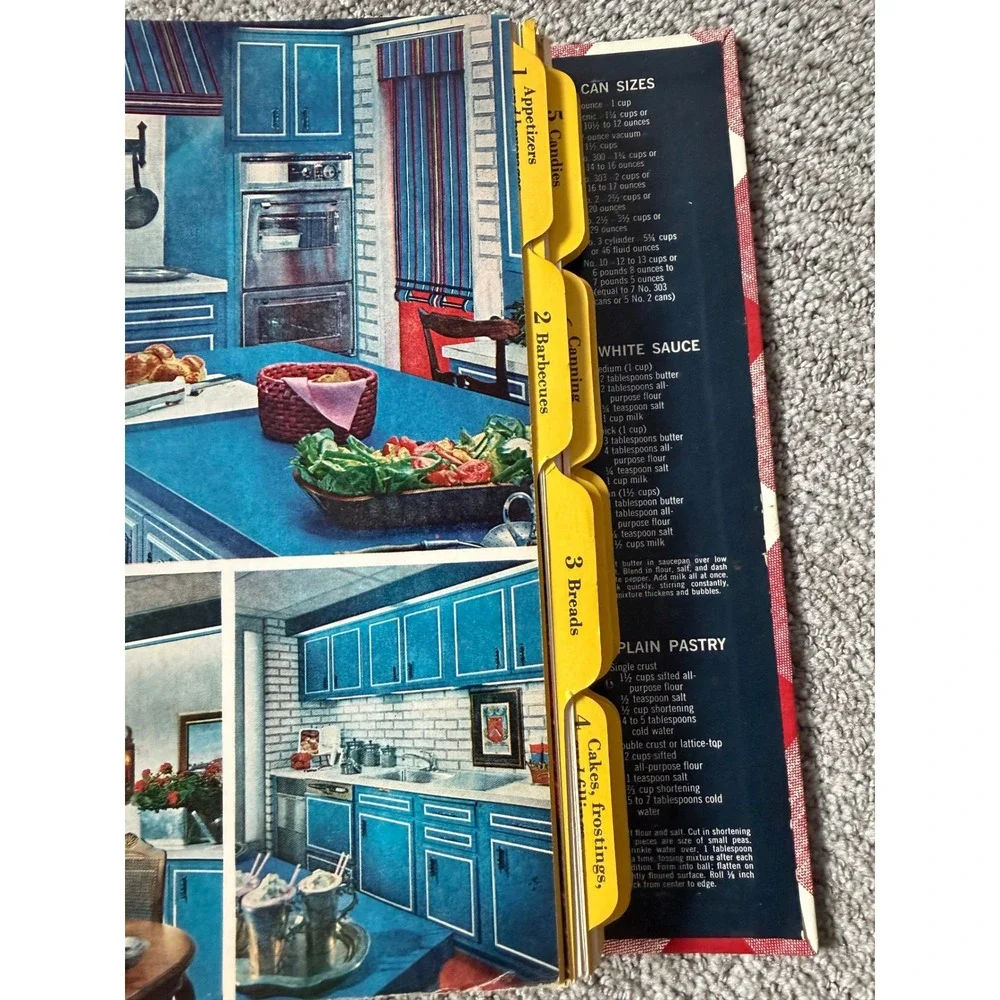 Vintage Better Homes and Gardens New Cook Book 1968 Red Gingham Ring Bound